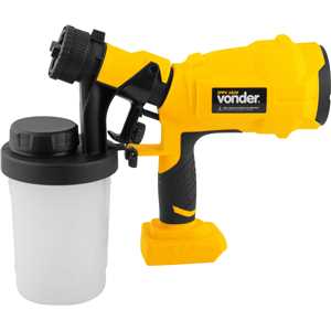 Pistola para pintura, bateria intercambiável de 18 V, sem bateria e sem carregador, IPPV 1826, VONDER