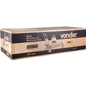 Mesa hidráulica pantográfica, 1,5 tonelada (1,5 tf), MPP 1500, VONDER
