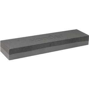 Pedra para afiar, dupla face, 8", retangular, em blister, VONDER