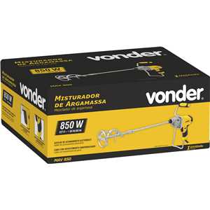Misturador elétrico de argamassa, 850 W, MAV 850, 127 V~, VONDER