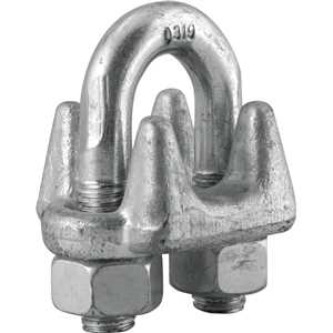 Clips para cabo de aço 3/4" - 19,10 mm, pesado, VONDER PLUS