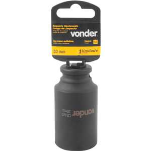 Soquete sextavado longo de impacto, 30 mm, encaixe de 1/2", VONDER