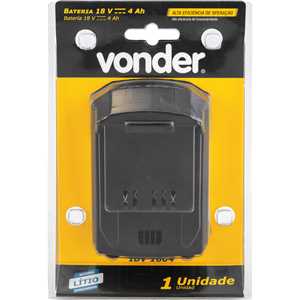 Bateria 18 V, íons de lítio, linha intercambiável, 4 Ah, IBV 1804 VONDER