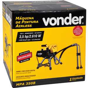 Máquina de pintura Airless, 3,5 hp, 220 V~, MPA 350B, VONDER