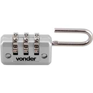 Cadeado com segredo, cinza, 20 mm, VONDER