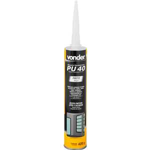 Selante de poliuretano, PU 40, preto, 420 g, VONDER