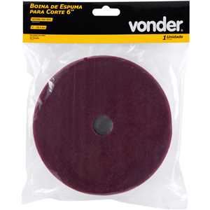 Boina de espuma para corte 6", para politriz roto-orbital, VONDER