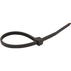 Abraçadeira de nylon, preta, 100 mm x 2,5 mm, com 1.000 peças, VONDER