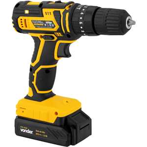 Parafusadeira/furadeira de impacto a bateria, 20 V, fonte de carregamento bivolt automática, PFV 020I VONDER