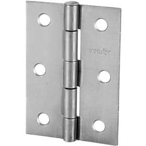 Dobradiça para porta 2.1/2", em ferro polido, VONDER