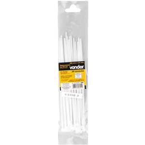 Abraçadeira de nylon, branca, 200 mm x 3,6 mm, com 20 peças, VONDER