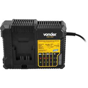 Carregador de bateria 18 V, linha intercambiável, inteligente, ICBV 1849, VONDER