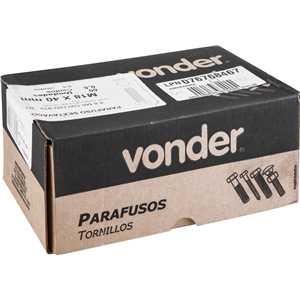Parafuso sextavado 8.8, 18 mm x 40 mm, MA, rosca total, DIN 933, VONDER