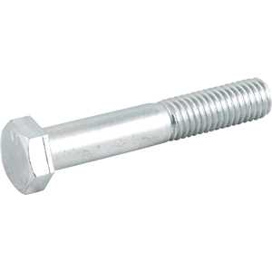 Parafuso sextavado zincado 1/2" x 3", UNC, rosca parcial, VONDER