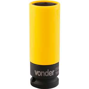 Soquete sextavado de impacto, encaixe 1/2", 19 mm, para roda de liga leve, VONDER