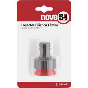 Conector plástico fêmea, 3/4" X 1/2", NOVE54