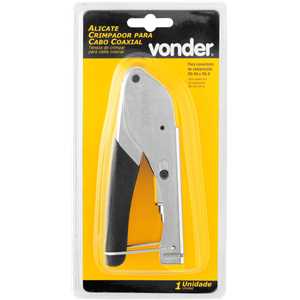 Alicate crimpador para cabo coaxial, VONDER