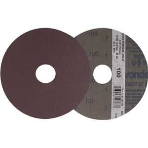 Disco de lixa costado em fibra, 4.1/2", grão 100  VDF 47, VONDER
