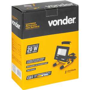 Lanterna refletora com suporte 20 W VONDER