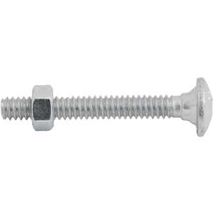 Parafuso francês zincado, 3/16" x 1.1/2", com porca, VONDER