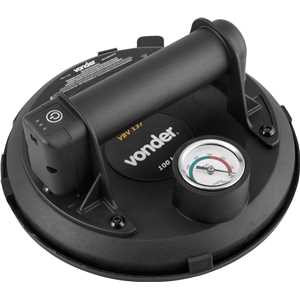 Ventosa 203 mm, com bomba de vácuo a bateria 3,7 V recarregável, 100 kgf, VBV 137, VONDER