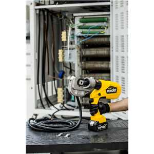 Alicate crimpador hidráulico, a bateria 18 V, ACV 400B, VONDER