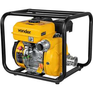 Motobomba a gasolina 2", alta pressão, motor 4 tempos, VONDER