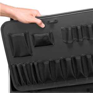 Maleta para ferramentas, profissional, 455 mm x 330 mm x 152 mm, prata, MFV 455, VONDER