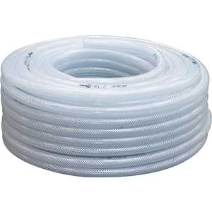 Mangueira PVC cristal trançada, PTN, 250 libras,  1/2" NOVE54