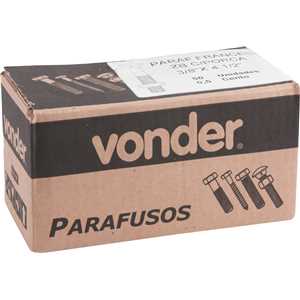 Parafuso francês zincado, 3/8" x 4.1/2", com porca, VONDER