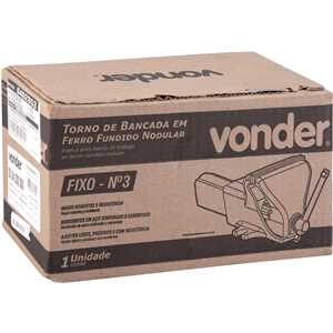 Torno de bancada fixo, n° 3, em ferro fundido nodular, VONDER