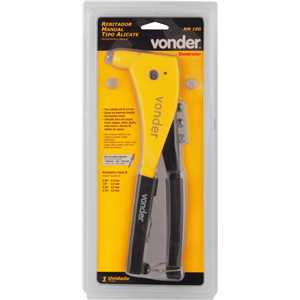Rebitador manual, tipo alicate, RM 100, VONDER CONSTRUTOR
