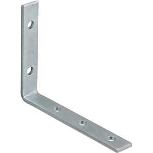 Cantoneira para cortina, 6 cm x 8 cm, zincada, com 4 peças, VONDER