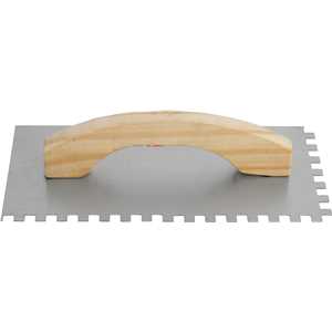 Desempenadeira de aço, dentada, 250 mm x 120 mm, NOVE54