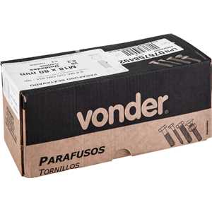 Parafuso sextavado 8.8, 18 mm x 80 mm, MA, rosca parcial, DIN 931, VONDER