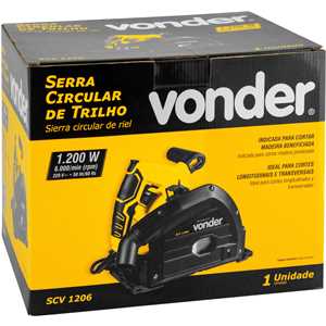 Serra circular de trilho 6.1/2", 1.200 W, SCV 1206, 220 V~, VONDER