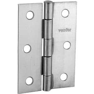 Dobradiça para porta 2.1/2", em ferro polido, VONDER