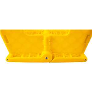 Banqueta plástica dobrável, amarela, altura 220 mm, VONDER