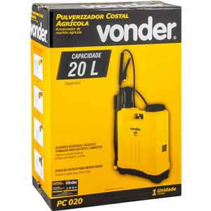 Pulverizador costal agrícola 20 litros, PC 020 VONDER