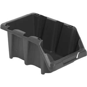Gaveteiro plástico, nº 5, 12,0 cm x 15,0 cm x 26,0 cm,modelo prático, preto, VONDER