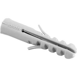Bucha de nylon para fixação 8 mm, com 10 peças, VONDER