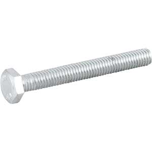 Parafuso sextavado zincado 6 mm x 50 mm, MA, rosca total, VONDER