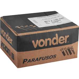 Parafuso sextavado 8.8, 12 mm x 120 mm, MA, rosca parcial, DIN 931, VONDER