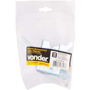 Fecho automático para portão, zincado, encartelado, VONDER