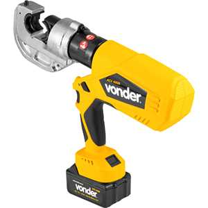 Alicate crimpador hidráulico, a bateria 18 V, ACV 400B, VONDER