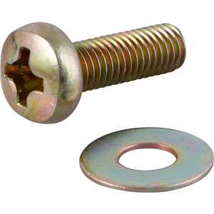 Parafuso com arruela para suporte de TV, M8 x 25 mm, VONDER
