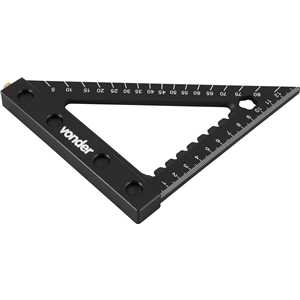 Esquadro triangular para carpintaria, 120 milímetros, VONDER