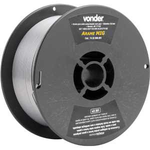 Arame Autoprotegido 0,8 mm, carretel plástico de 1 kg, sem gás, VONDER