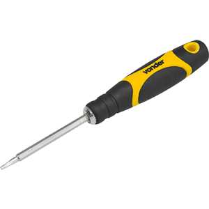 Jogo de bits/ponteiras, longo, com 10 peças, encaixe sextavado de 1/4" e 5/32", VONDER