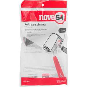 Rolo de espuma para pintura, 15 cm, com suporte, RPN 600 NOVE54